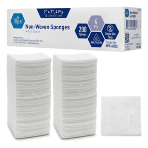 Esponjas Cirúrgicas Med Pride De 5 Cm X 5 Cm, Pacote Com 200