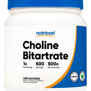 Suplemento Nutricost Bitartarato De Colina Em Pó 500g