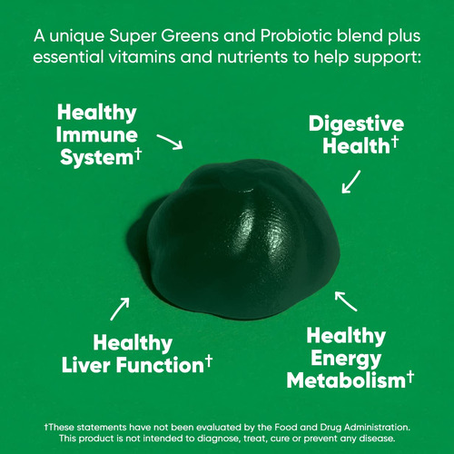 Supergreens Gummy Goli 60 Unidades Com Vitaminas Essenciais - Imagem 2
