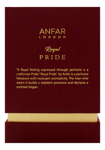 Perfume Anfar London Royal Pride 100ml Extrait De Parfum - Imagem 7