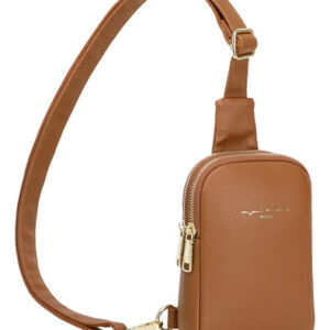 Bolsa Tipo Estilingue Inicat Travel Leather Crossbody Para M