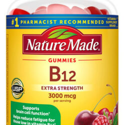 Gomas De Vitamina B12 Extra Fortes Feitas Na Natureza, 3000