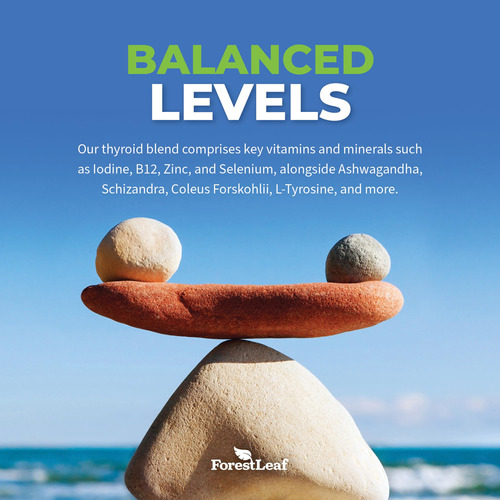 Suplemento Forestleaf Thyroid Support Com Iodo 60 Cápsulas - Imagem 4