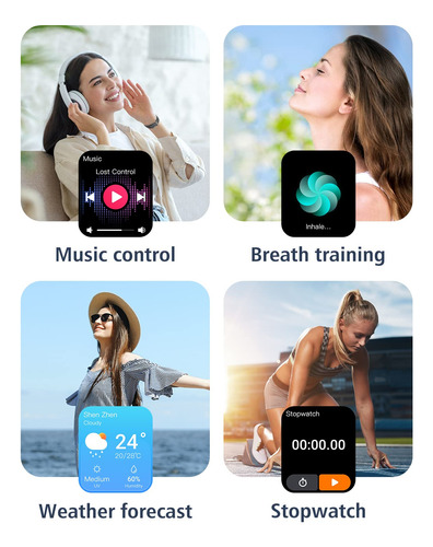 Relógio Inteligente Grv Para Ios E Android Com Monitor De Fr - Imagem 8