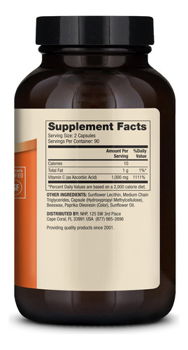 Suplemento Dietético Dr. Mercola Lipossomal Vitamina C 1.000 - Imagem 2