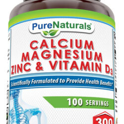 Suplemento Pure Naturals Cálcio Magnésio Zinco 300 Comprimid