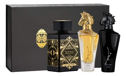 Perfume Gift Set Lattafa 3 Piece Eau De Parfum 100ml Unisex
