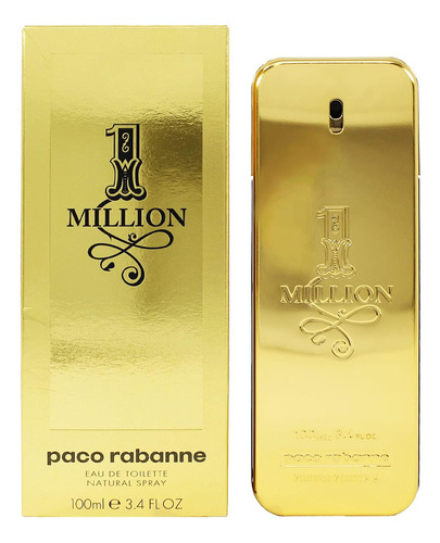 Perfume Paco Rabanne 1 Million Eau De Toilette 100ml Para Ho - Imagem 2