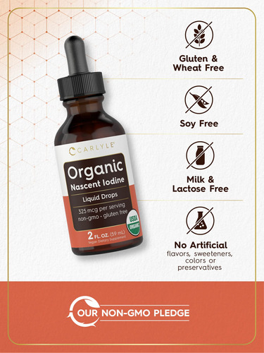Suplemento Líquido Orgânico De Iodo Nascente Carlyle 60ml - Imagem 4