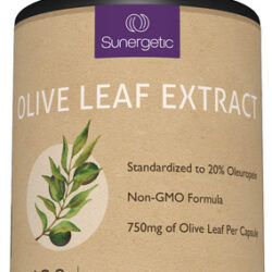 Suplemento Sunergetic Olive Leaf Extract 750mg 120 Cápsulas