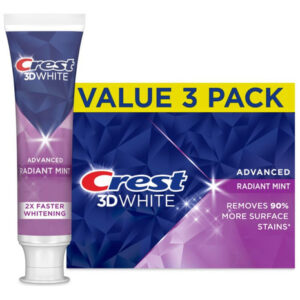 Pasta De Dentes Crest 3d White Advanced Radiant Mint 100ml X