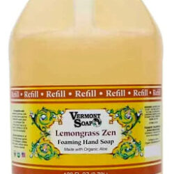 Sabonete Espumante Para Mãos Vermont Soap Organics Lemongras