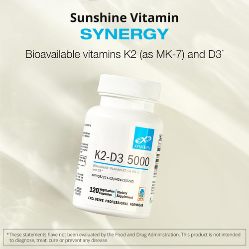 Suplemento De Ximogênio K2-d3 5000 Vitamina D3 5000 Ui Com K - Imagem 2