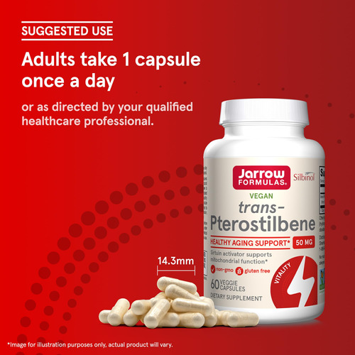 Jarrow Formulas Pterostilbeno 50 Mg 60 Cápsulas Vegetais - Imagem 7