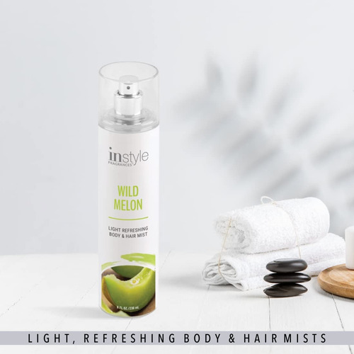 Body & Hair Mist Instyle Fragrances Wild Melon Scent 240 Ml - Imagem 3