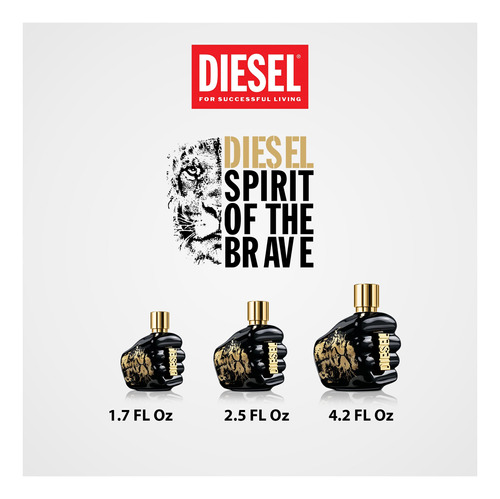 Perfume Diesel Spirit Of The Brave Eau De Toilette 50 Ml Par - Imagem 6