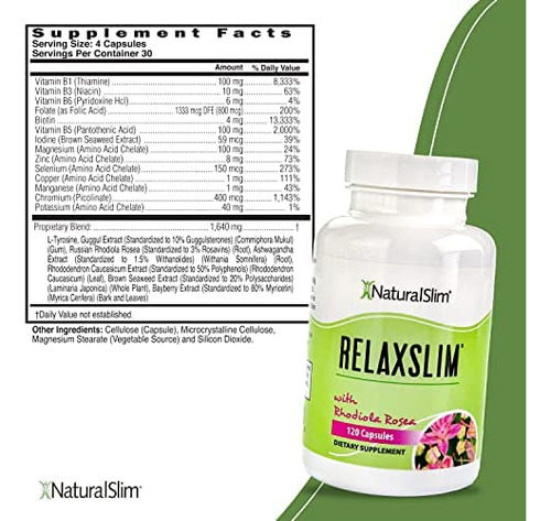 Naturalslim Relaxslim Para O Metabolismo, Ajuda A Controlar - Imagem 2