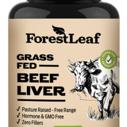 Suplemento De Fígado Bovino Forestleaf 3000 Mg 180 Cápsulas