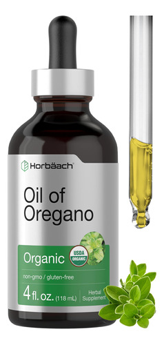 Suplemento Horbäach Óleo Orgânico De Orégano 118ml Líquido