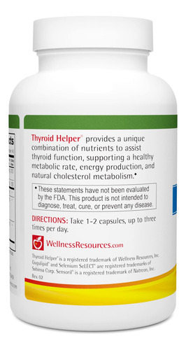 Suplemento | Recursos De Bem-estar | Thyroid Helper 90 Cápsu - Imagem 8