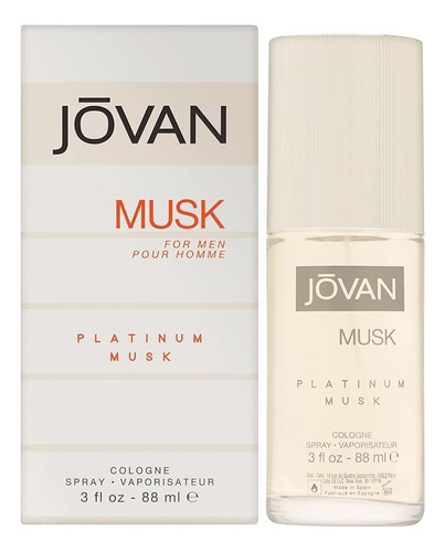 Perfume Jovan Platinum Musk Eau De Cologne 90ml Para Homens