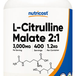 Suplemento Nutricost De Malato De L-citrulina Em Pó 1,2 Kg