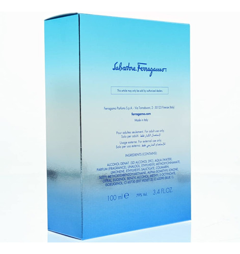 Perfume Salvatore Ferragamo Incanto Blue Eau De Toilette 100 - Imagem 3