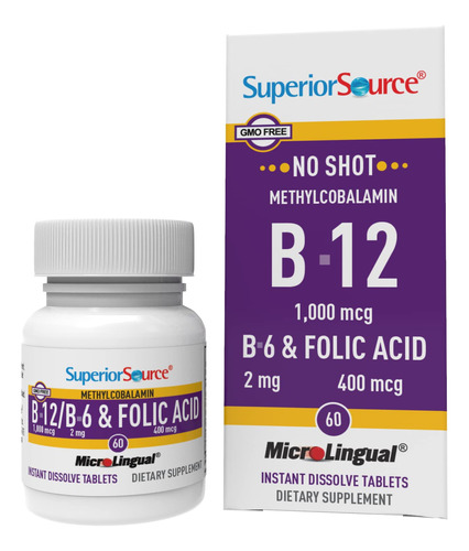 Suplemento De Fonte Superior De Vitamina B12 Metilcobalamina