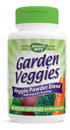 Suplemento Nature's Way Daily Garden Veggies 60 Cápsulas