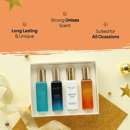 Conjunto De Perfumes Bellavita Luxury Women"s Cologne 4x20ml - Imagem 2