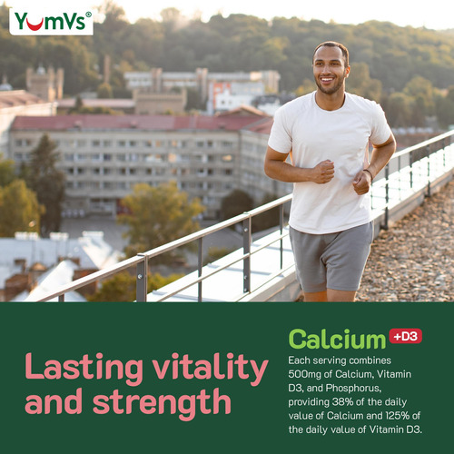Suplemento: Yumvs Calcium Gums + Vitamina D3 (60 Unidades) - Imagem 7