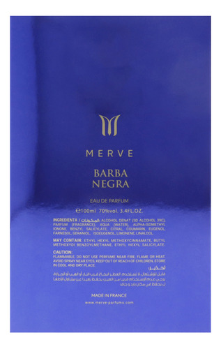 Perfume Merve Barba Negra Eau De Parfum 100ml For Women - Imagem 7