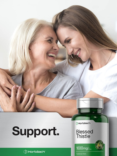Suplemento Horbaach Blessed Thistle Capsules 1600 Mg 150 Uni - Imagem 6