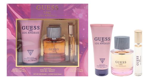 Conjunto De Presente Perfume Guess 1981 Los Angeles Para Mul