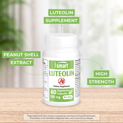 Suplemento Supersmart Luteolina 100mg Com Extrato De Amendoi - Imagem 2