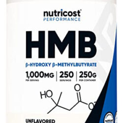 Suplemento Nutricost Hmb Powder 250g Sem Glúten E Sem Ogm