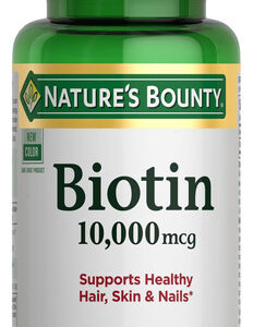 Suplemento Nature&quots Bounty Biotina 10.000 Mcg Cápsulas De 12