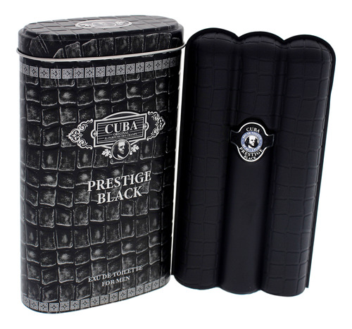 Perfume Cuba Prestige Black Edt Spray Para Homens 90ml - Imagem 3