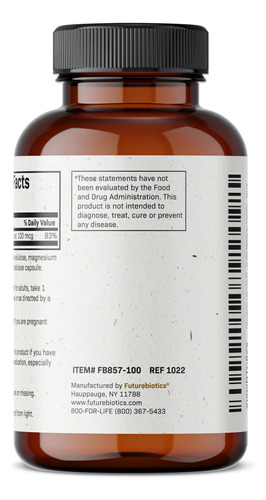 Supplement Futurebiotics Vitamin K2 As Mk-7 100mcg - Imagem 5