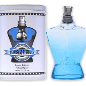 Perfume New Brand World Champion Blue Edt 100ml Para Homens