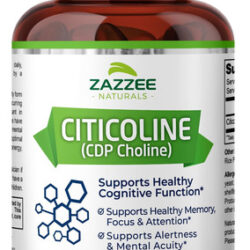 Suplemento Zazzee Citicolina Cdp Colina 300 Mg 120 Cápsulas