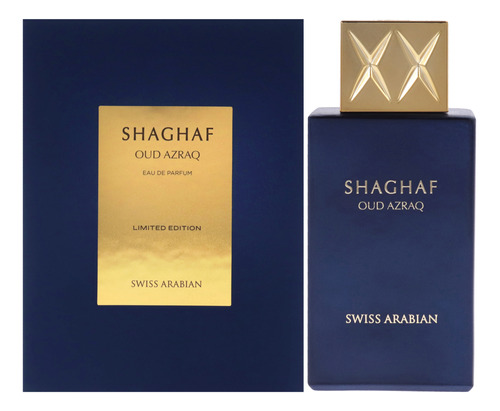 Perfume Da Arábia Suíça Shaghaf Oud Azraq Edp 75ml Para Unis