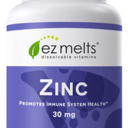Suplemento Ez Melts Zinc 30 Mg Sublingual Vegan 60 Comprimid