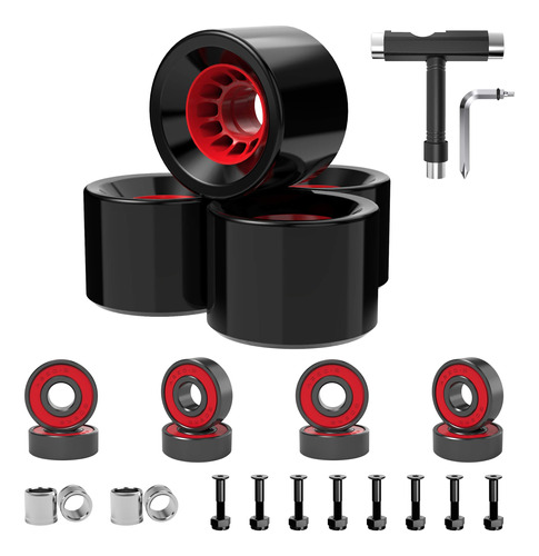 Rodas De Skate Axdt 70mm 80a W/t Tool E Abec-9 Bearings