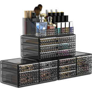 Organizador De Maquiagem Awenia Empilhável Com 11 Gavetas, C