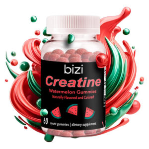 Gomas De Creatina Com Sabor De Melancia Bizi 1000 Mg 60 Quil
