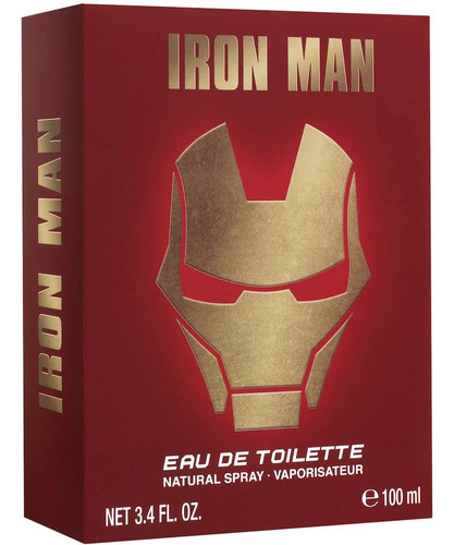 Perfume Colônia Spray Marvel Iron Man 3,4 Onças/100 Ml Para - Imagem 3