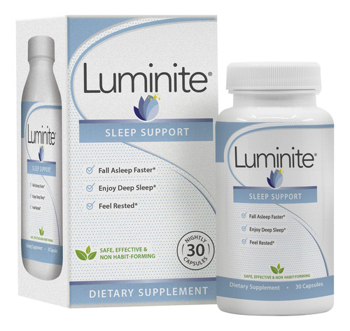 Suplemento De Auxílio Ao Sono Luminite Sleep Support Com L-t