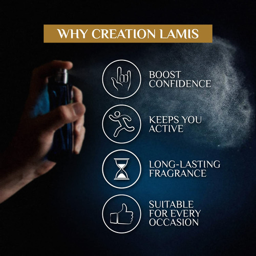 Perfume Creation Lamis Pure Black Eau De Toilette 100ml For - Imagem 9