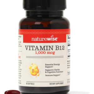 Suplemento Naturewise Vitamina B12 1000mcg 60 Cápsulas Gelat